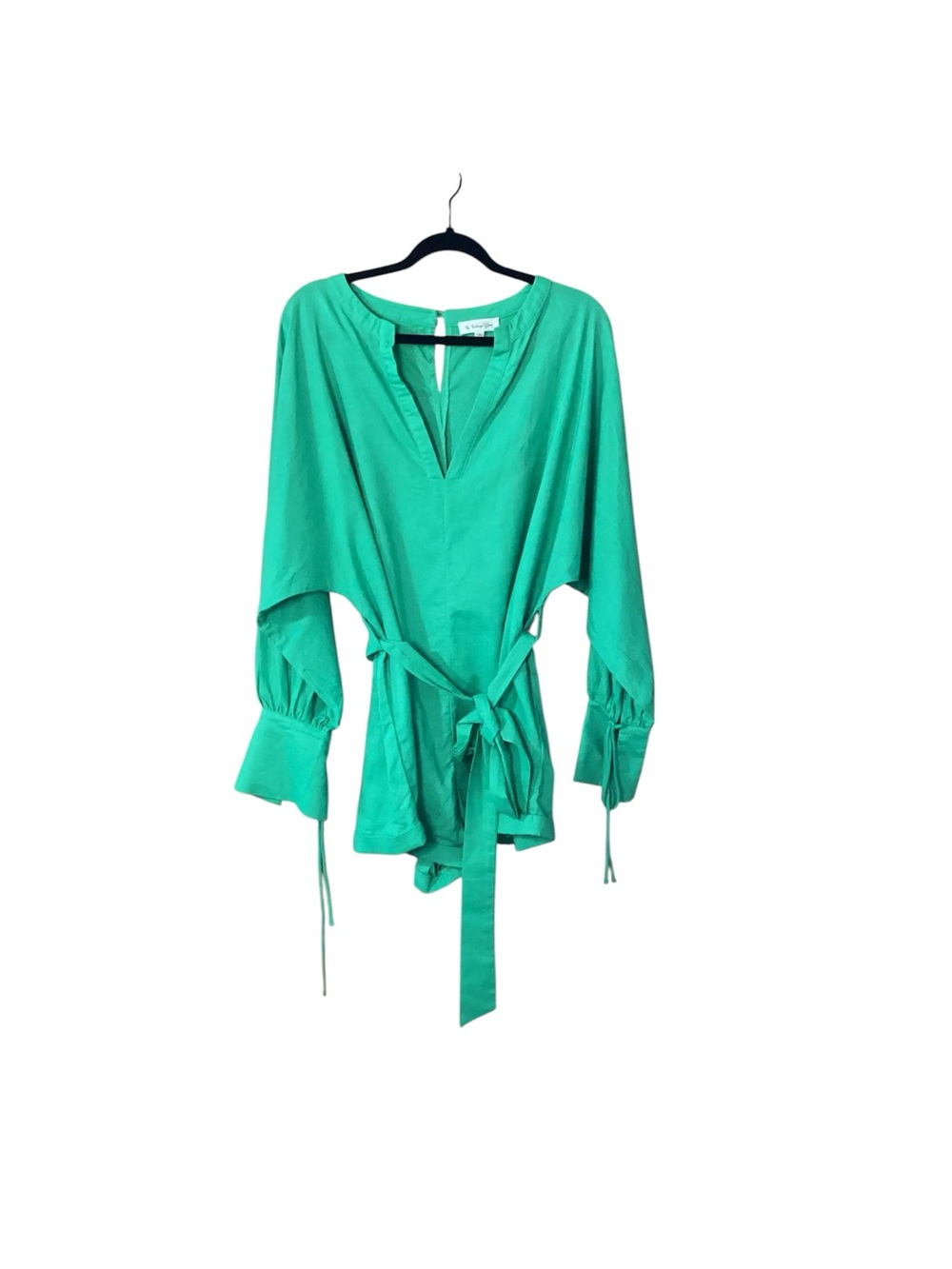 The Vintage Shop Green Tie-Waist Romper